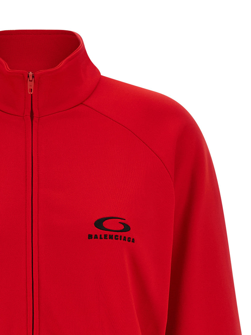 Red 'Back Tracksuit' dress 3