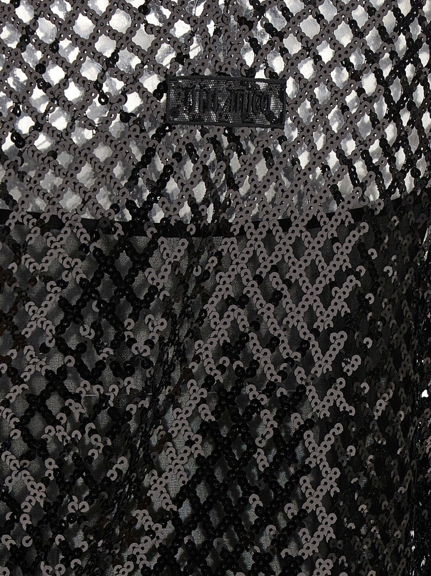 Black Sequin mesh dress 4