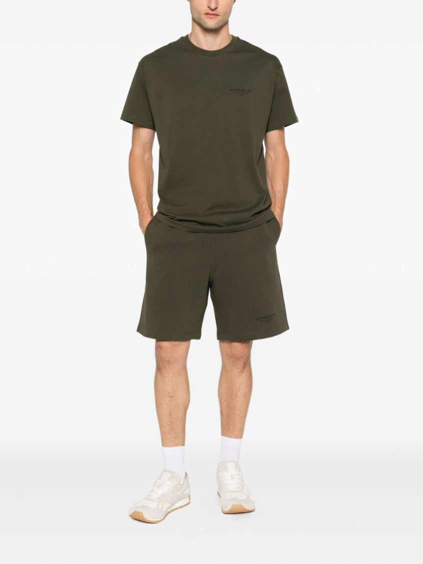 Khaki Crewneck Logo T-Shirt 4