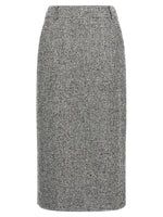 BlackWhite Longuette skirt 1