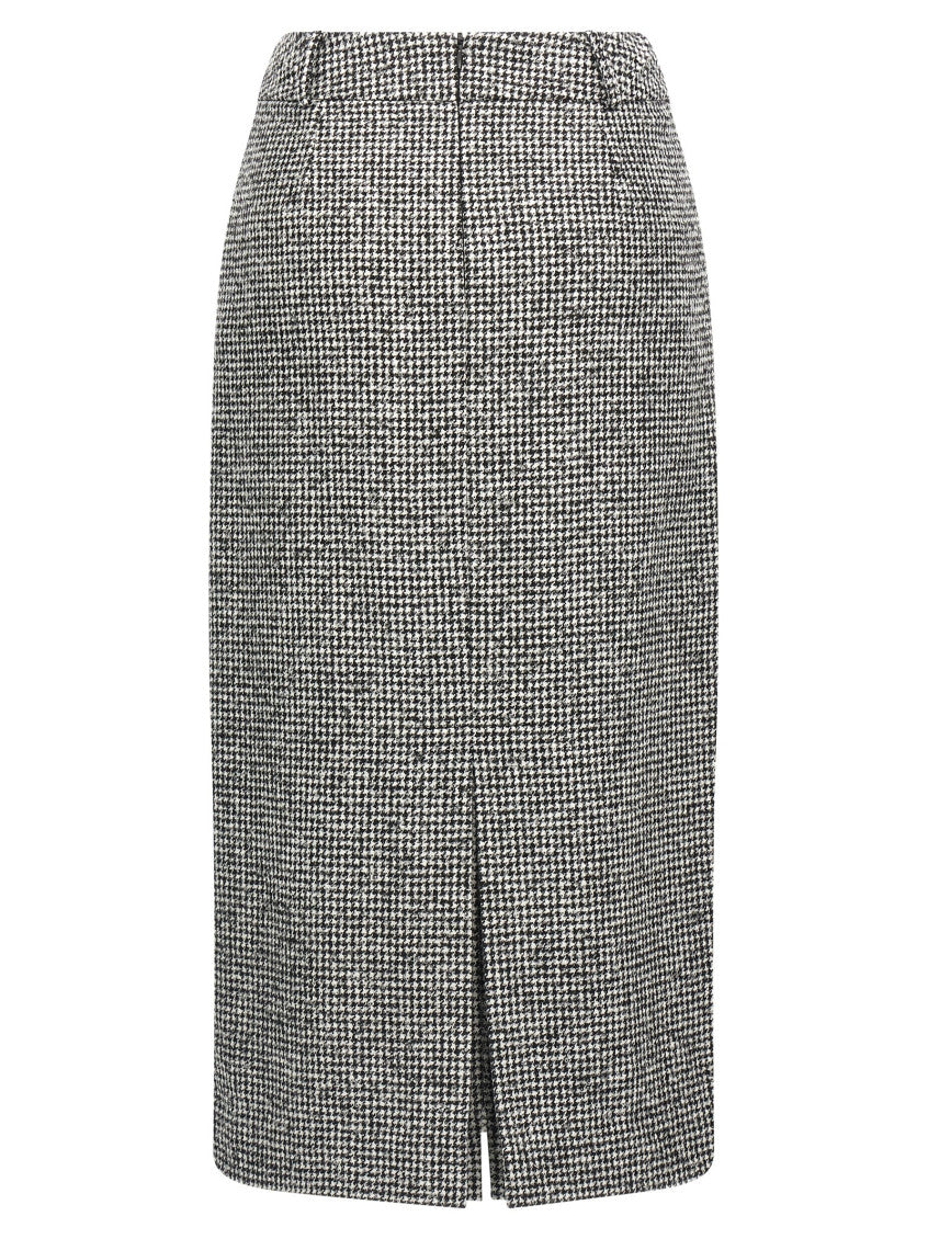 BlackWhite Longuette skirt 2