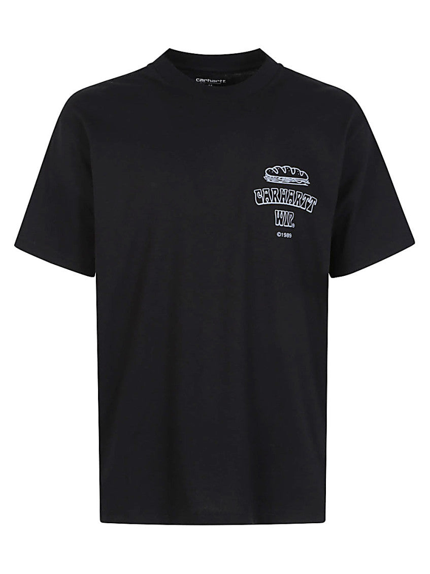 Black Crewneck Printed T-Shirt 1