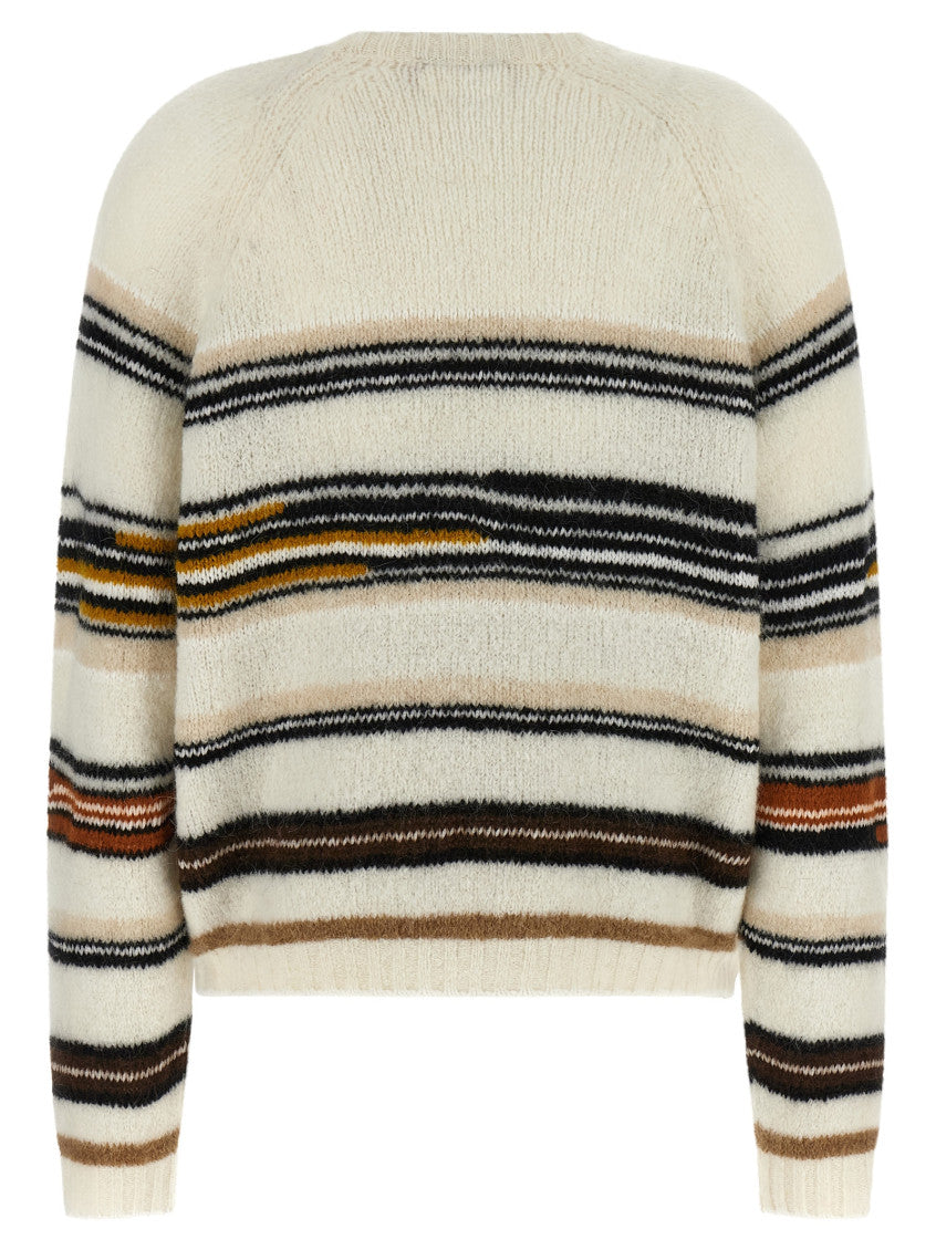 White Stripes intarsia sweater 2