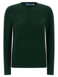 Bottle green wool blend sweater 1