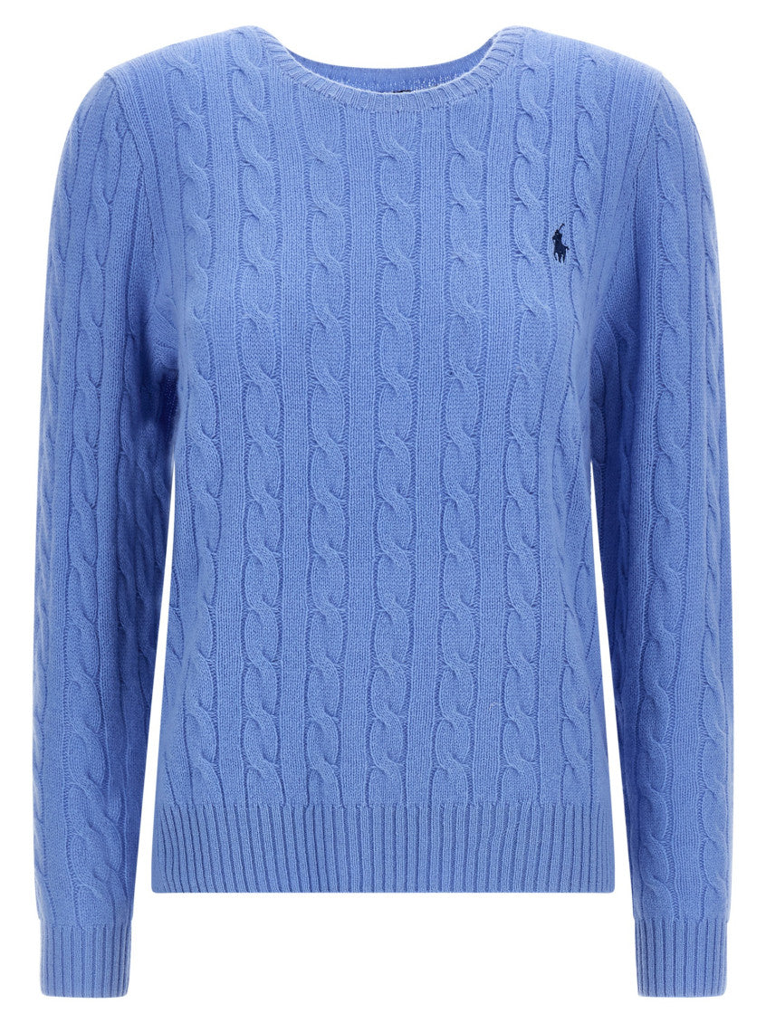 Blue Crewneck Logo Sweater 1