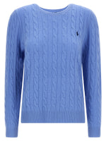 Blue Crewneck Logo Sweater 1