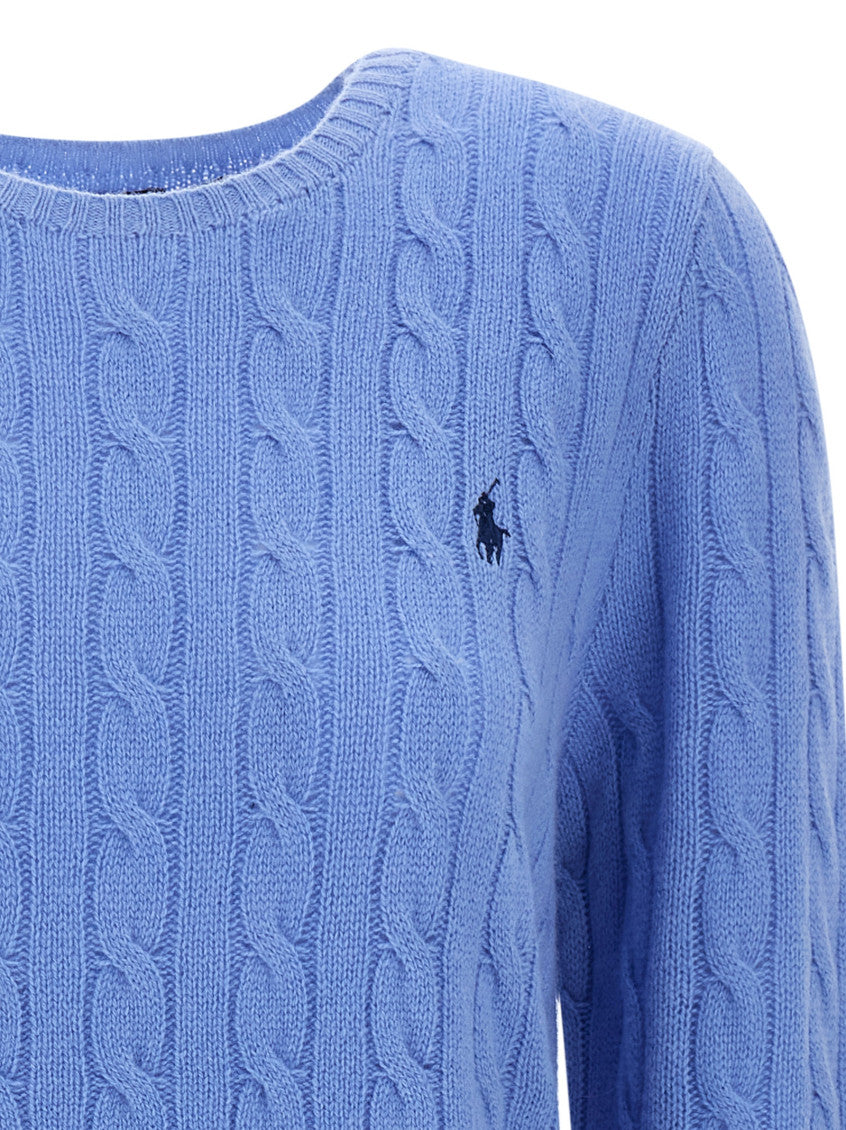 Blue Crewneck Logo Sweater 3