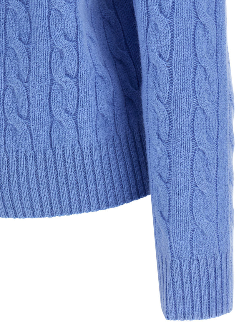 Blue Crewneck Logo Sweater 4