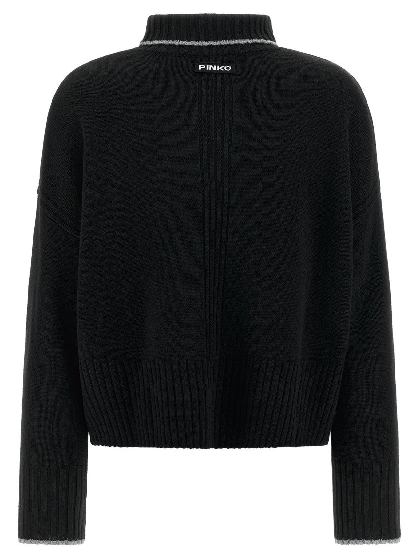 Black 'Falkland' turtleneck sweater 2