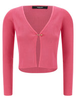 Fuchsia 'Safety Pin' cardigan 1