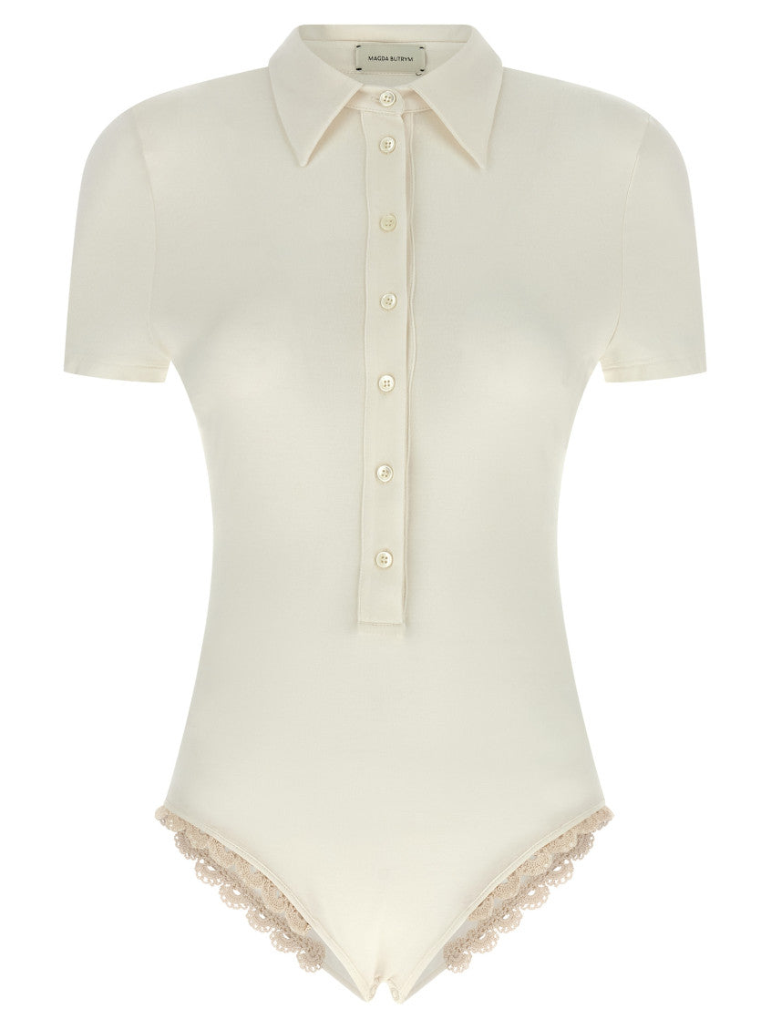 White '01' bodysuit 1