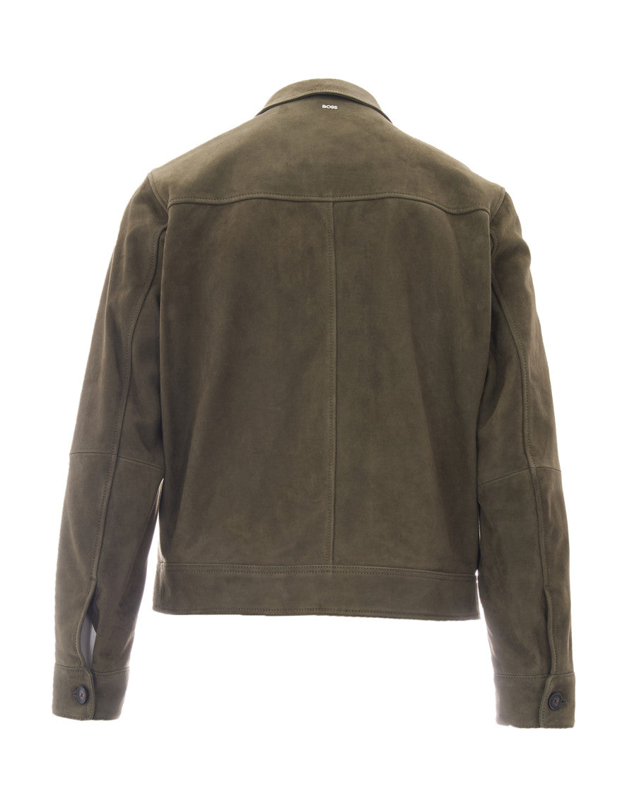 Dark Green Solid Jacket 2