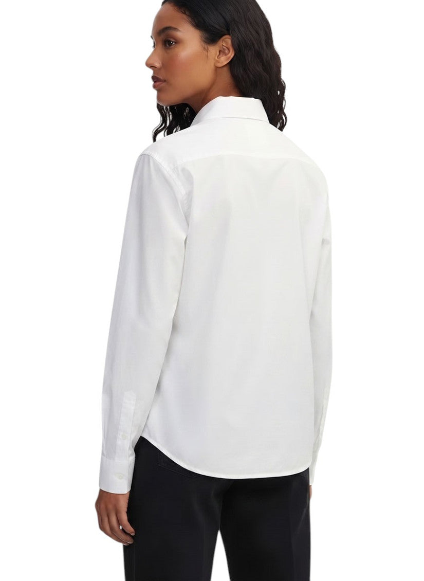 White Oversized Embellished Shirt 3