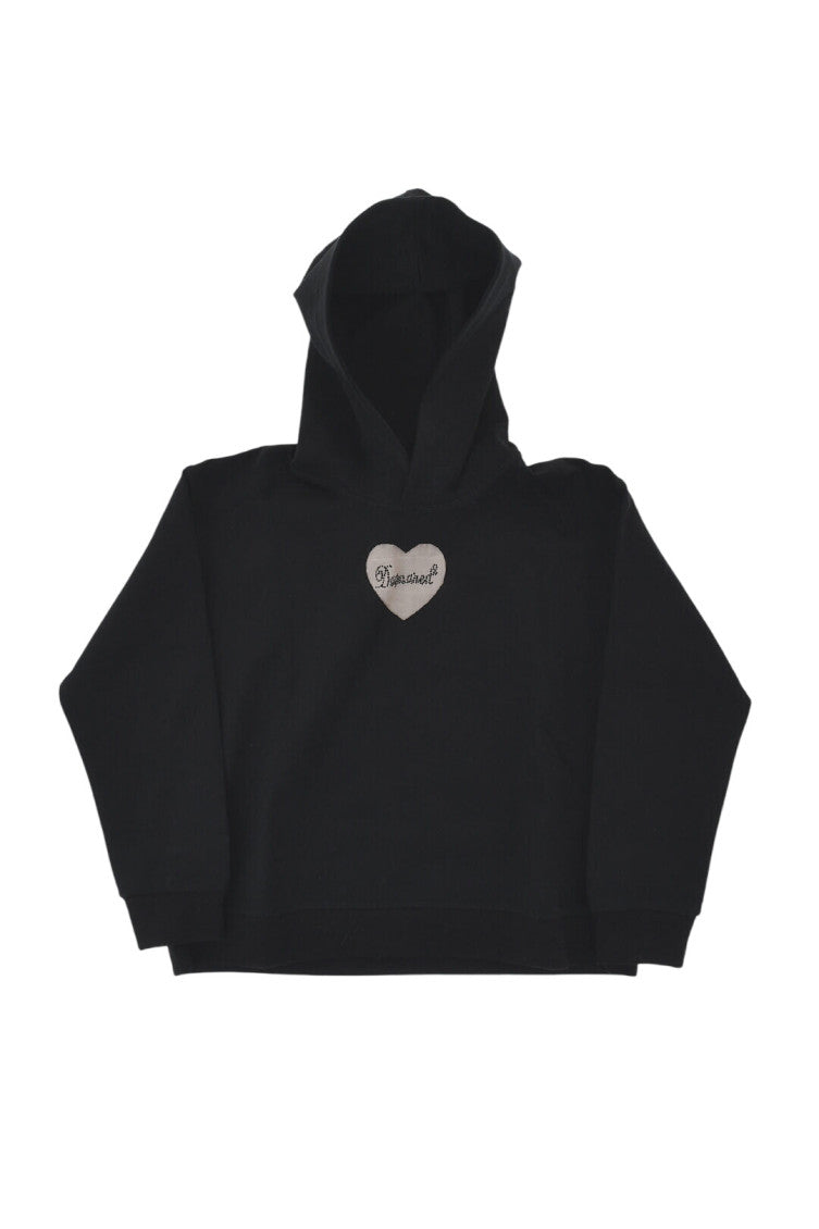 Girls Black Logo Hoodie 1