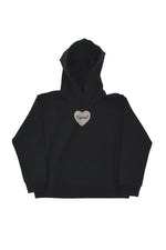 Girls Black Logo Hoodie 1