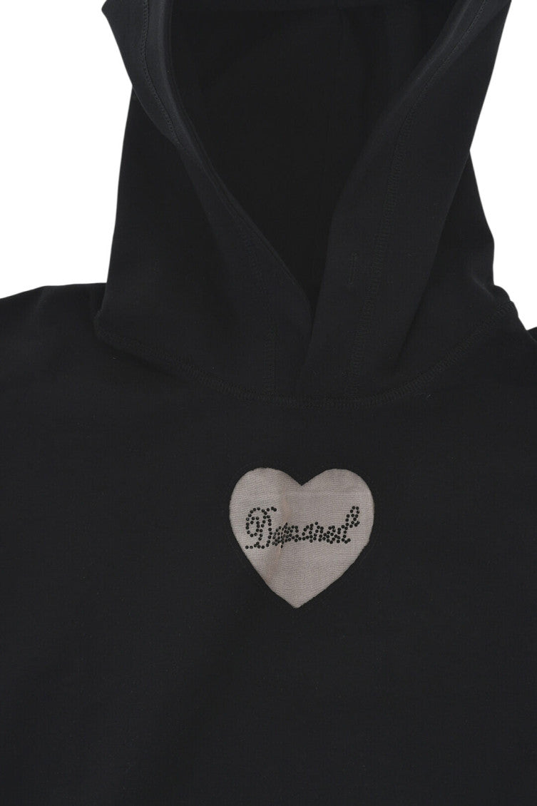 Girls Black Logo Hoodie 3