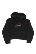 Girls Black Graphic Hoodie 1