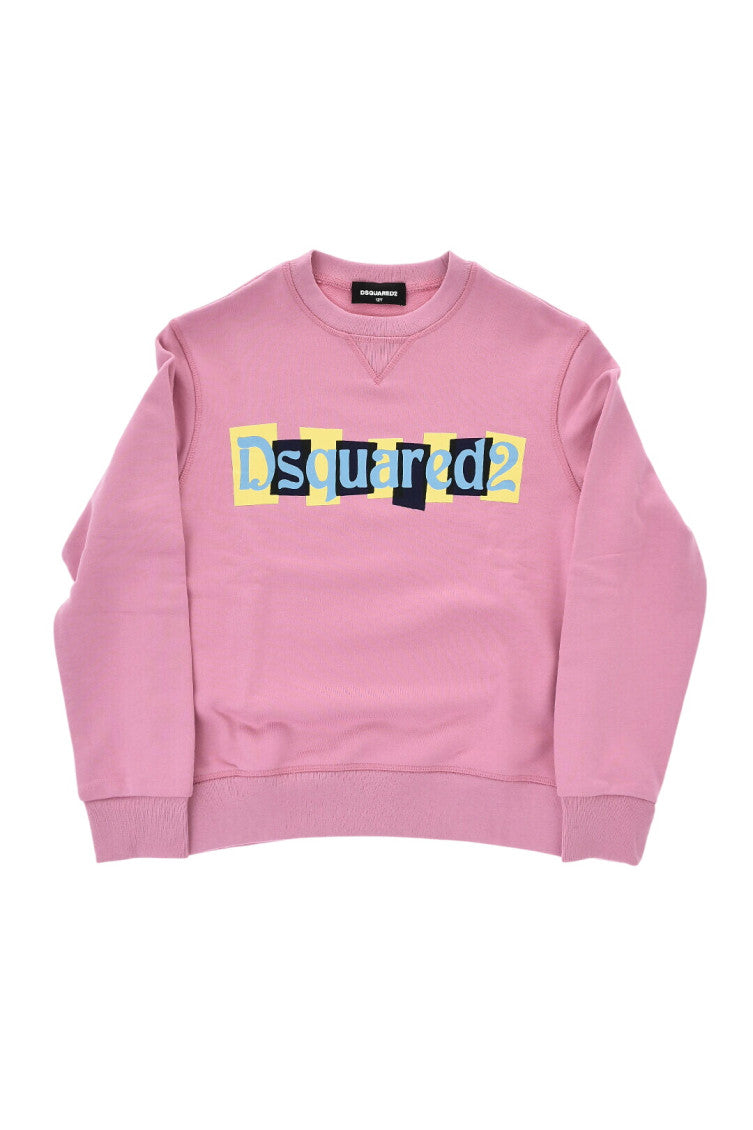 Girls Pink Logo Sweatshirt 1