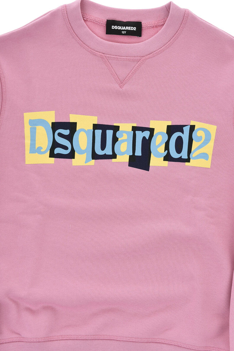 Girls Pink Logo Sweatshirt 3