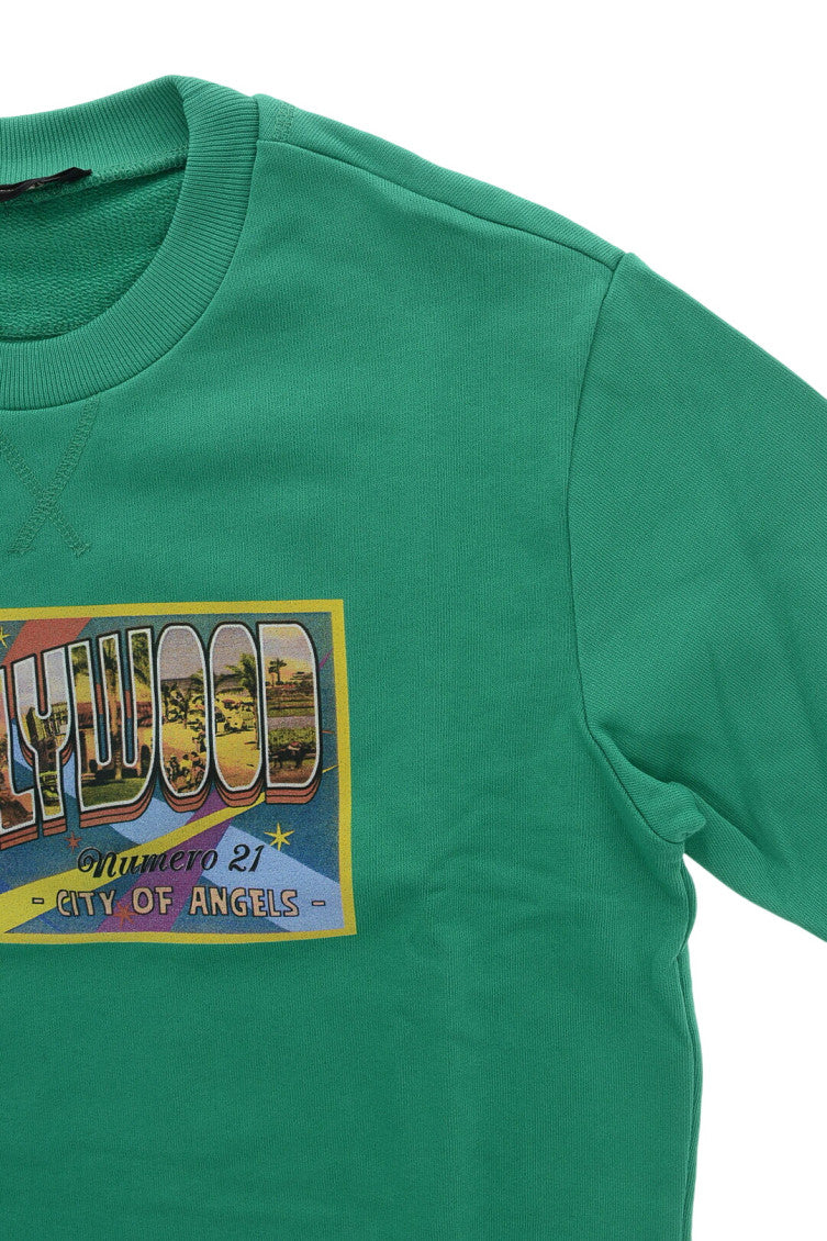 Kids Green Graphic Sweatshirt 3