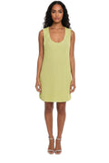 Green Knitted Scoop Neck Dress 1