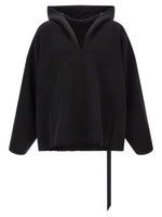 Black Solid Oversized Hoodie 1