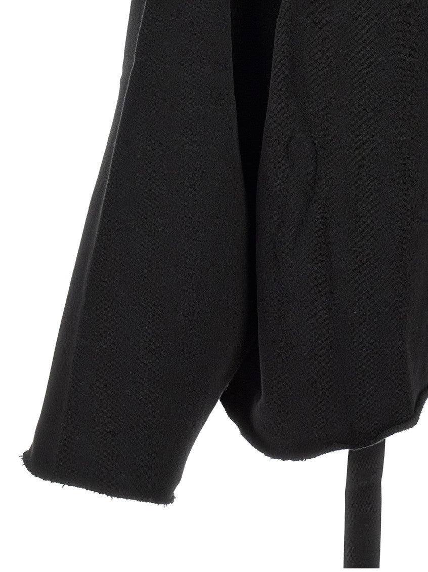 Black Solid Oversized Hoodie 4