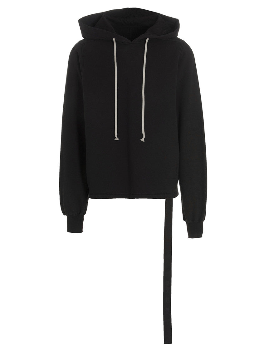Black Solid Oversized Hoodie 1