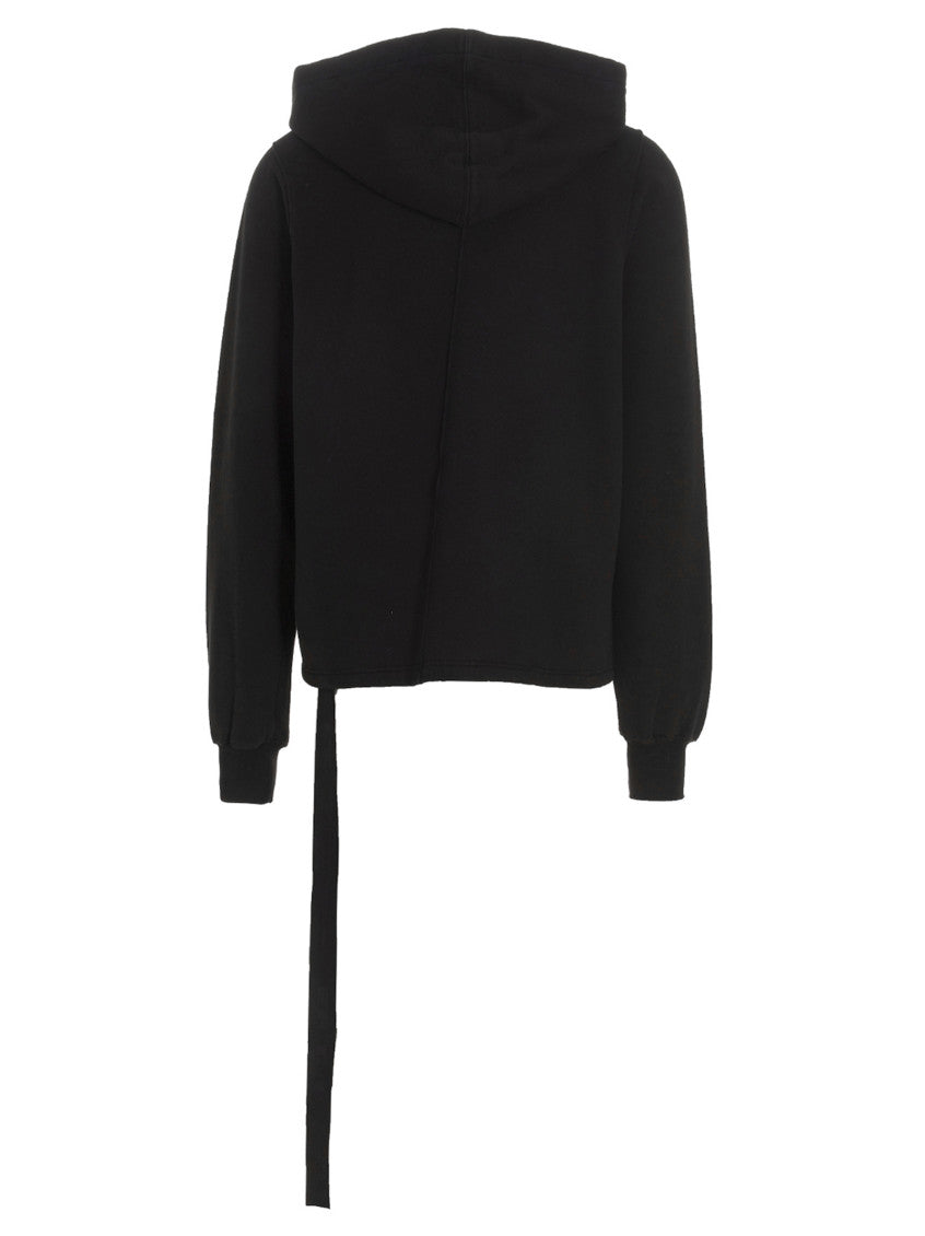 Black Solid Oversized Hoodie 2