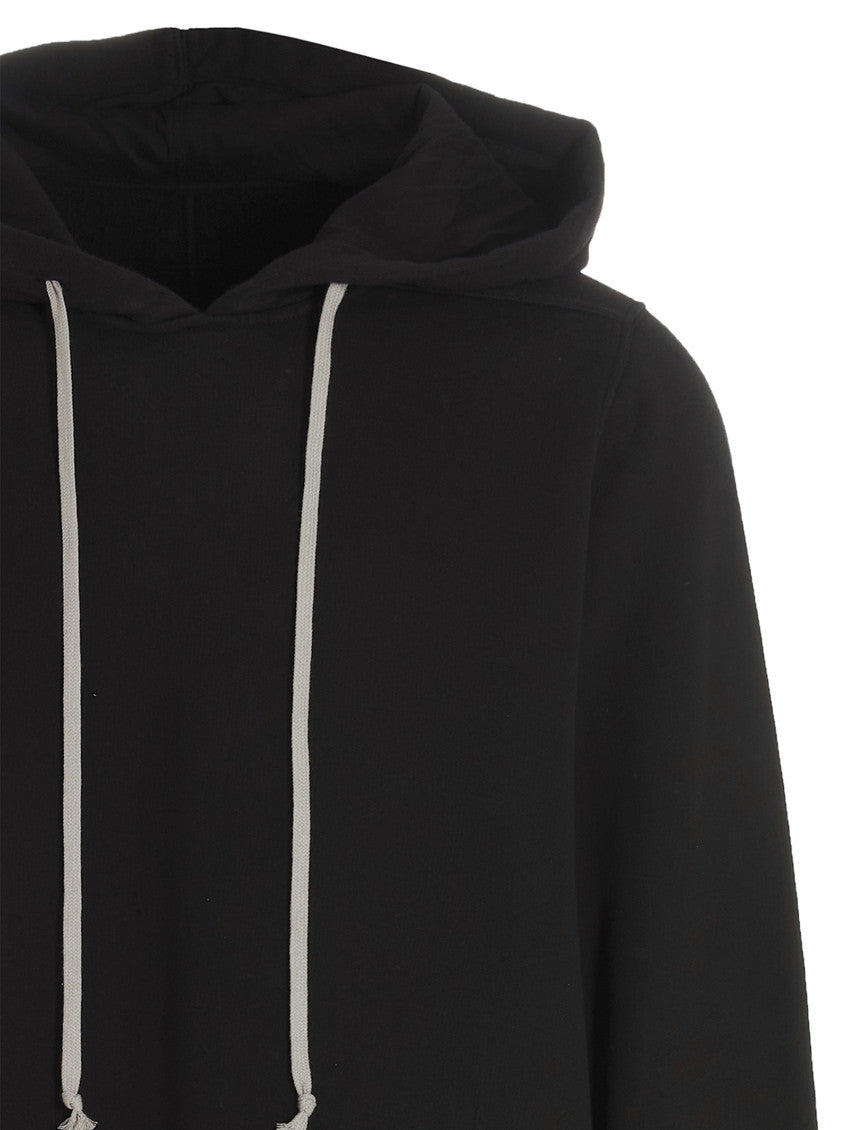 Black Solid Oversized Hoodie 3