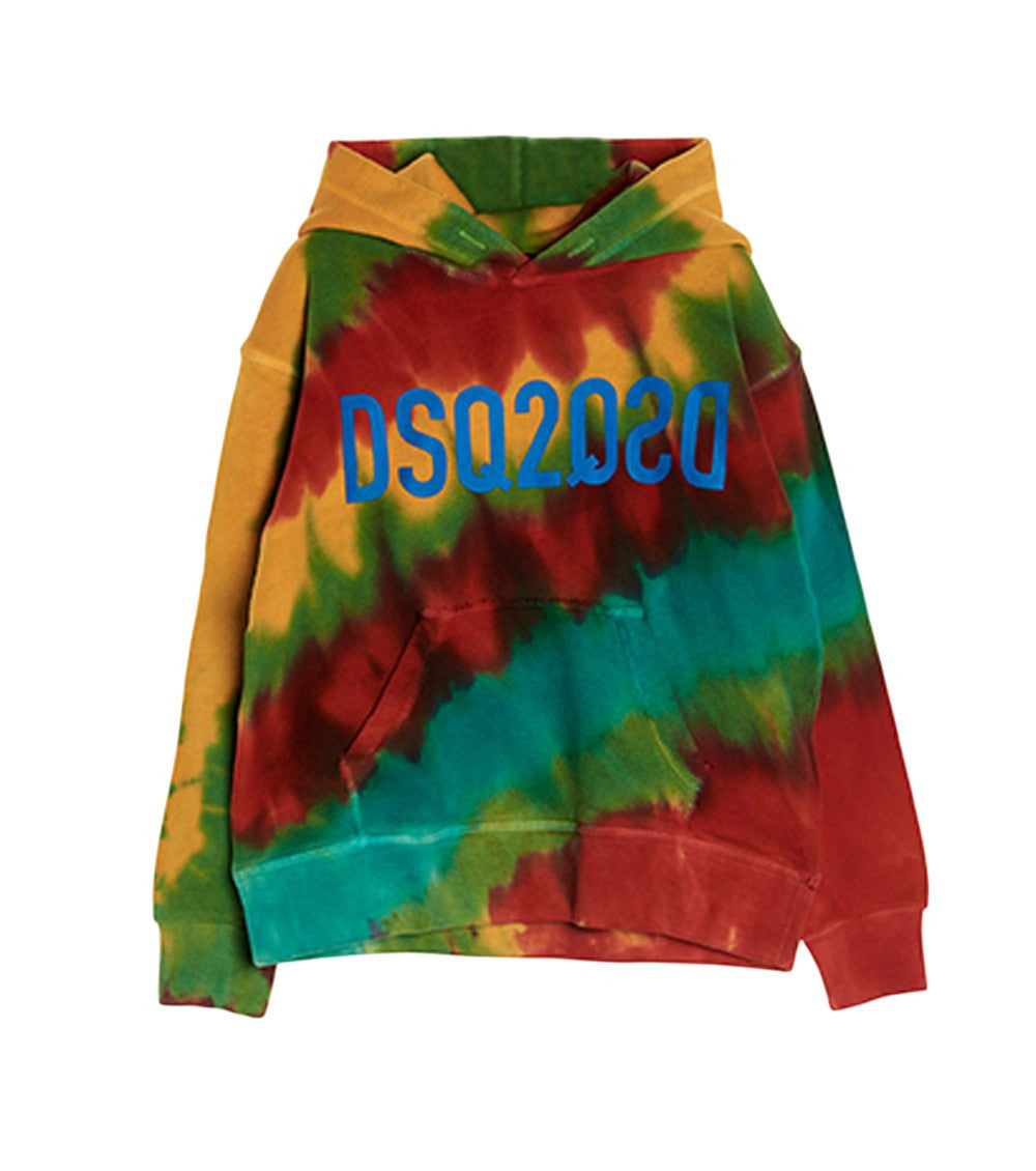 Kids Multi Color Tie-Dye Hoodie 1