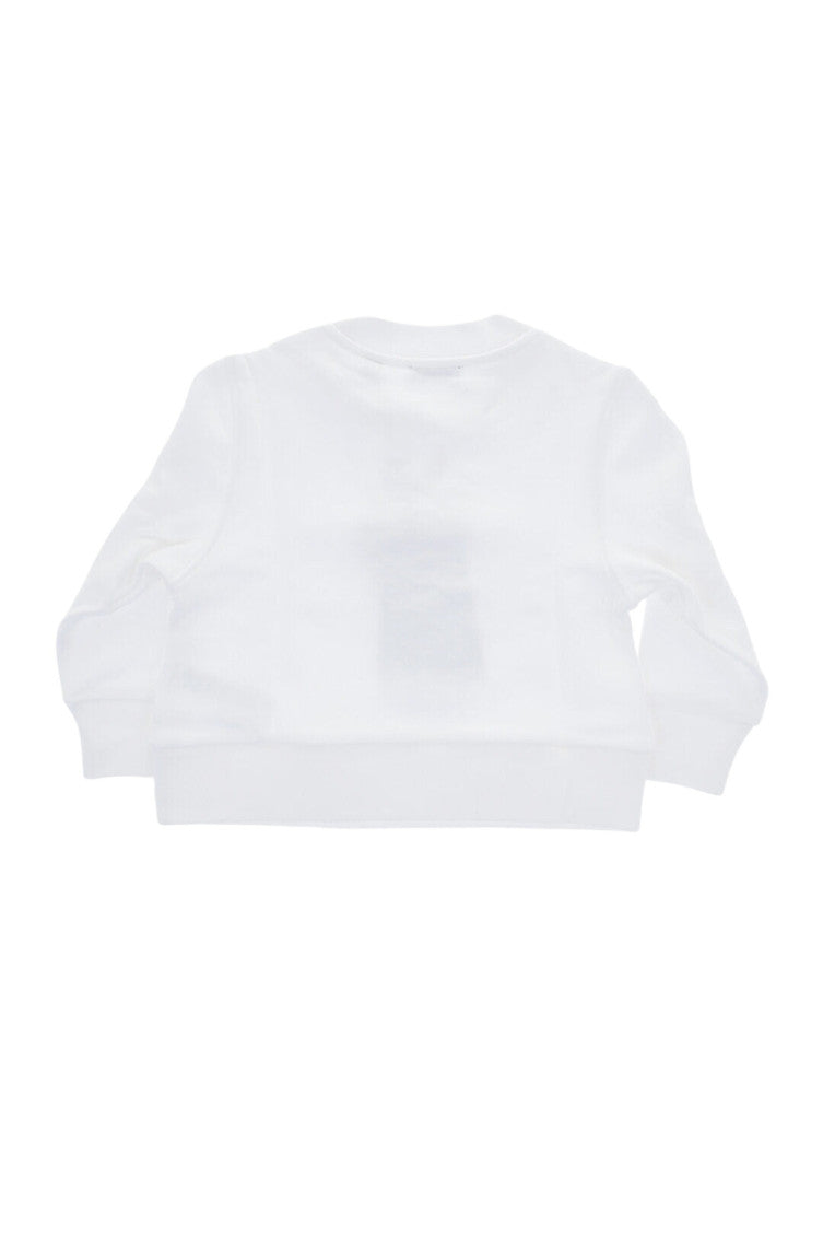 Girls White Graphic Sweatshirt 2