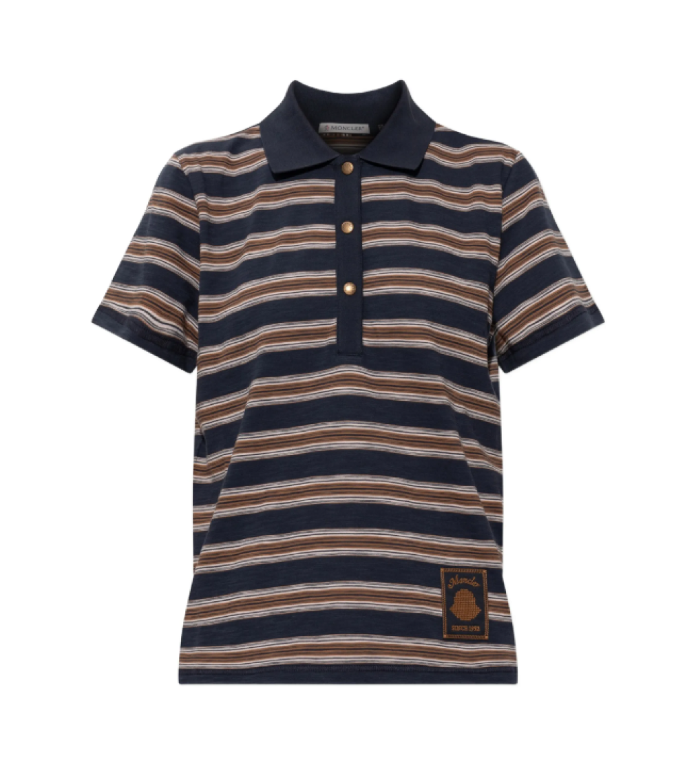Multicolor Stripes Shirt Collar Polo 1