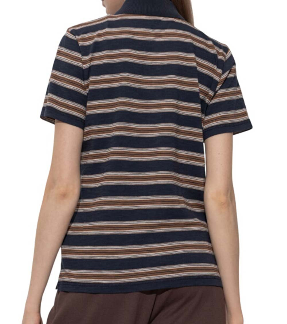 Multicolor Stripes Shirt Collar Polo 3