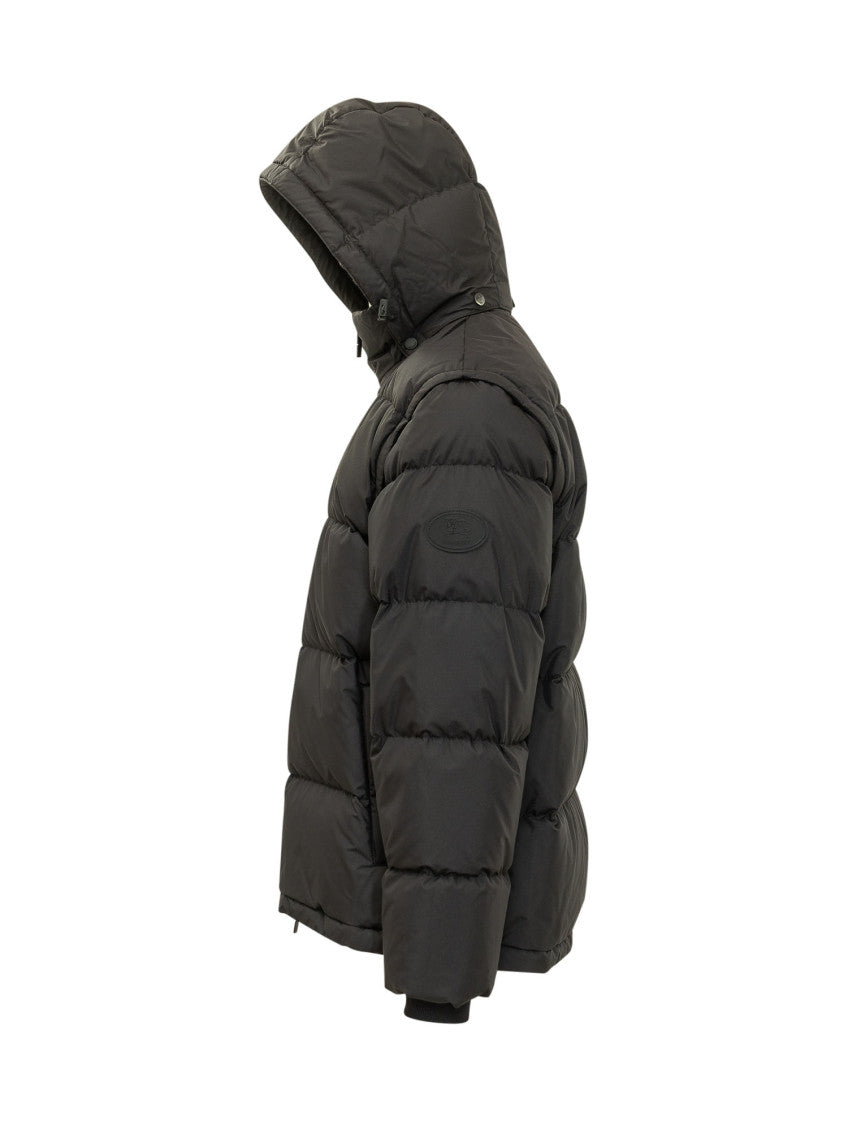 Black Quilted Puffer Jacket 3