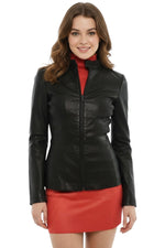 Black Mock Collar Jacket 1