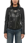 Black Solid Notched Lapel Jacket 1