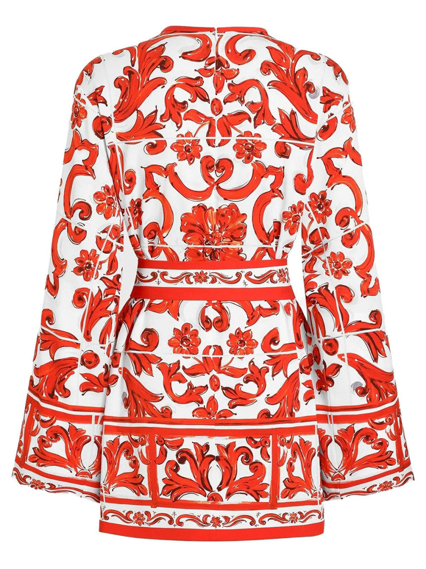 Red Loose Printed Shirt 3