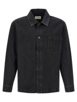 Black Logo Relaxed Overshirt 1