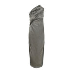 Dark Grey One Shoulder Maxi Dress 1