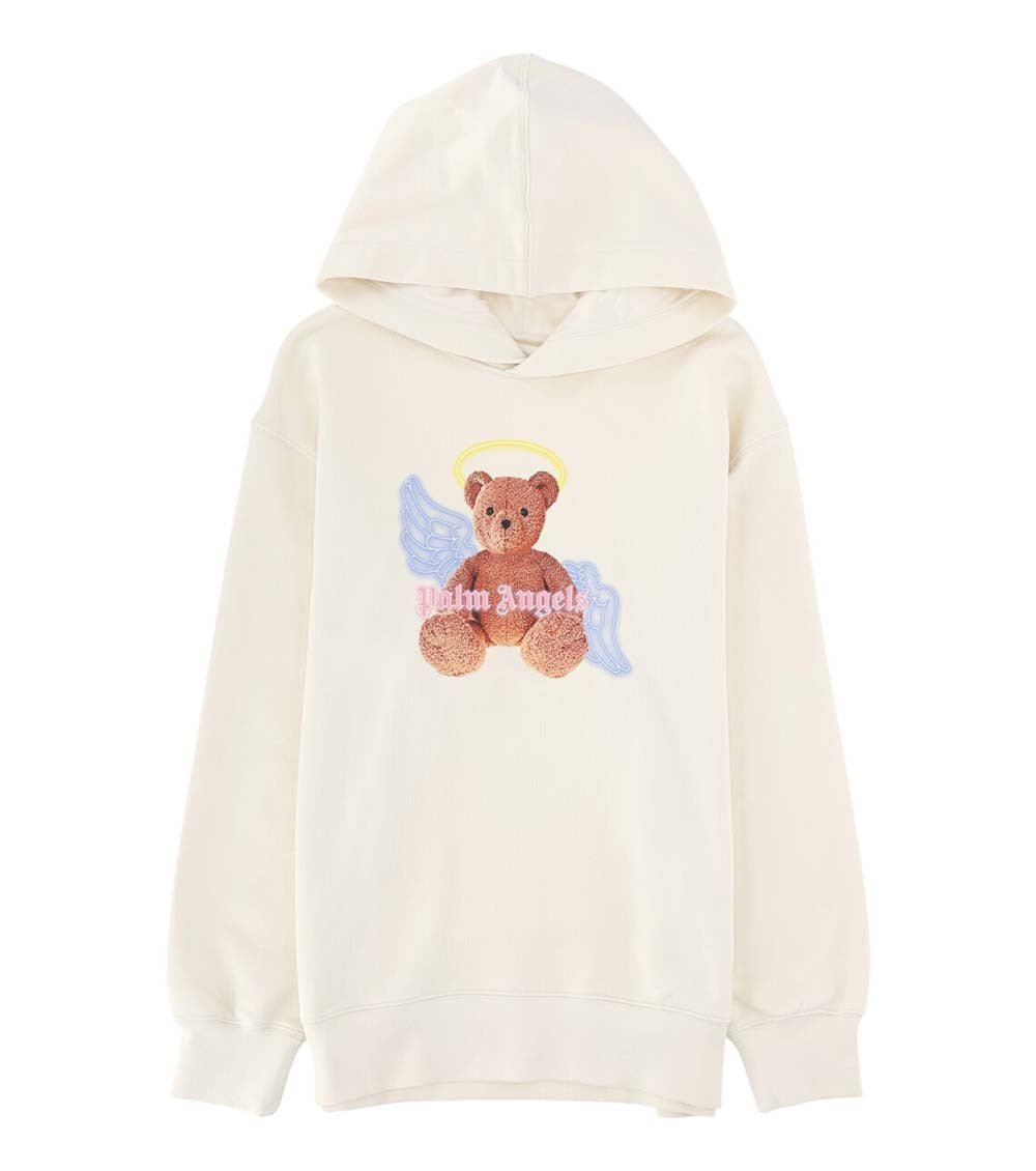 Girls White Graphic Hoodie 1