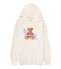 Girls White Graphic Hoodie 1