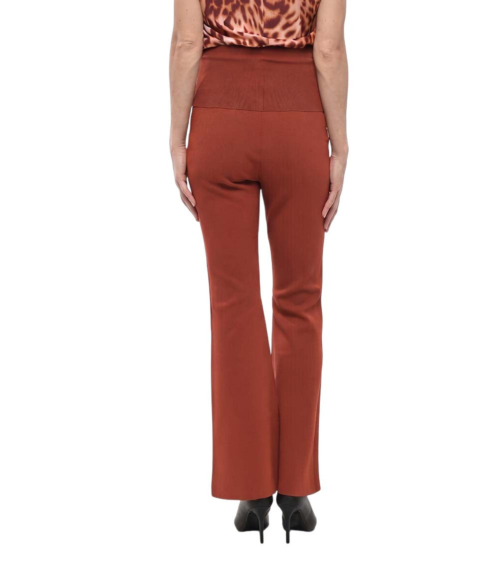 Orange Flared Elasticated Pants 2