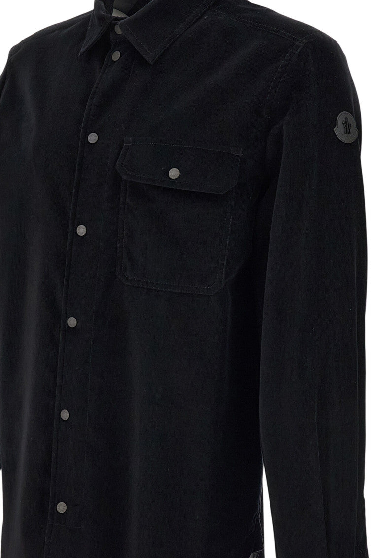 Black Regular Corduroy Overshirt 3