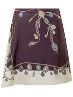 Multicolor Printed Mini Skirt 1