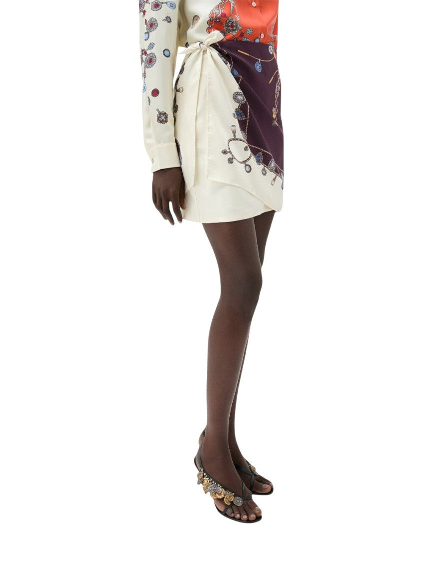 Multicolor Printed Mini Skirt 6