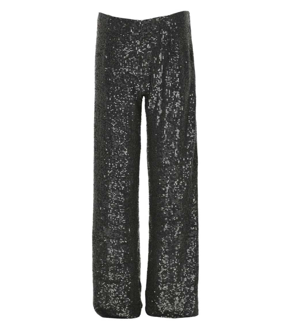 Black Straight Flat Front Pants 1