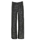 Black Straight Flat Front Pants 1