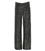 Black Straight Flat Front Pants 1