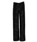 Black Straight Flat Front Pants 1